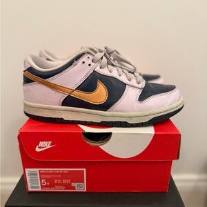 Nike Dunk Low - Pink, Navy, and Gold